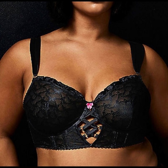 Torrid Betsey Johnson Black Underwire Bralette NWT 4X - Picture 3 of 7